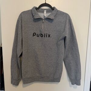 Publix Gray Quarter-Zip Sweatshirt